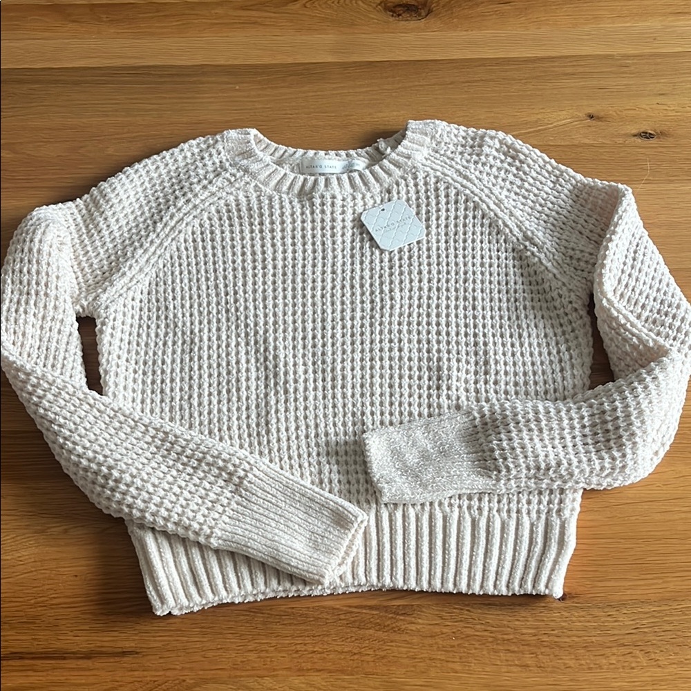 Cream Altar’d State Cozy Cream Knit Sweater